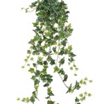 Ghirlanda iedera artificiala verde-crem - 130 cm