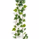 Ghirlanda iedera artificiala verde-crem - 180 cm