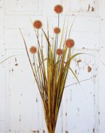 Iarba artificiala decorativa portocalie - 70 cm