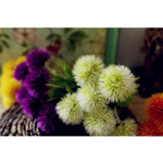 Iarba artificiala decorativa verde-crem x2buc - 48 cm