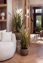 Iarba artificiala decorativa x12 Cattail - 120 cm