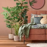 Iarba artificiala decorativa x6 Cattail - 85 cm