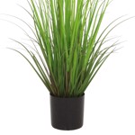 Iarba artificiala verde x2 Agapanthus albastru - 80 cm