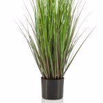 Iarba artificiala verde x3 Agapanthus crem - 110 cm