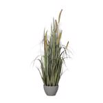 Iarba artificiala decorativa verde in ghiveci gri - 96 cm