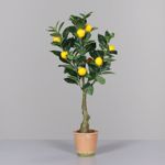 Lamai artificial decorativ in ghiveci ceramic - 70 cm