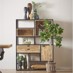 Lamai artificial decorativ in ghiveci din plastic - 150 cm