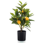 Lamai artificial decorativ in ghiveci din plastic - 40 cm