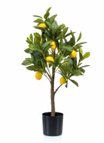 Lamai artificial decorativ in ghiveci din plastic - 75 cm