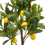 Lamai artificial decorativ in ghiveci din plastic - 75 cm