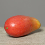 Mango artificial decorativ rosu-galben - 15 cm