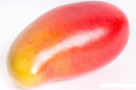 Mango artificial decorativ rosu-galben - 15 cm