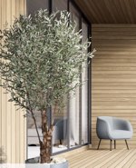 Maslin artificial gigant cu trunchi natural - 270 cm