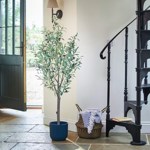 Maslin artificial in ghiveci negru - 140 cm