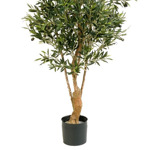 Maslin artificial decorativ TWISTED cu fructe in ghiveci - 150 cm