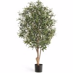 Maslin artificial decorativ TWISTED cu fructe in ghiveci - 180 cm