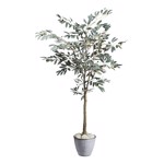 Maslin artificial in ghiveci din plastic - 150 cm