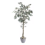 Maslin artificial in ghiveci din plastic - 210 cm