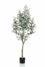 Maslin artificial in ghiveci negru - 140 cm