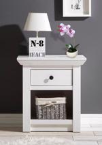 Orhidee artificiala alb-mov in ghiveci ceramic - 25 cm