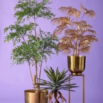 Palmier artificial Areca auriu cu 27 frunze - 105 cm