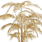 Palmier artificial Areca auriu cu 40 frunze - 200 cm