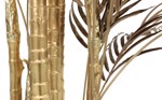 Palmier artificial Areca bronz metalic cu 27 frunze - 105 cm