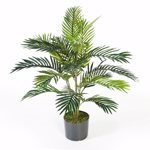 Palmier artificial decorativ Areca x17 in ghiveci - 90 cm