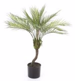 Palmier artificial Chamaedorea in ghiveci din plastic - 85 cm