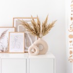 Pampas artificial decorativ bej - 92 cm 