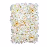 Panou perete flori artificiale crem - 40x65 cm