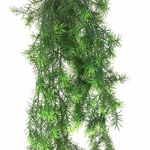 Planta artificiala curgatoare Asparagus verde - 75 cm