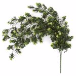 Planta artificiala curgatoare Boxwood verde-crem - 75 cm
