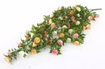 Planta artificiala curgatoare cu flori crem-roz - 75 cm
