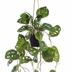 Planta artificiala curgatoare Monstera in ghiveci - 80 cm