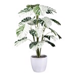 Planta artificiala Monstera Variegata Halfmoon - 115 cm