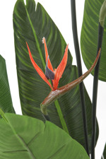 Planta artificiala Strelitzia cu flori in ghiveci - 120 cm