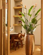 Planta artificiala Strelitzia cu flori in ghiveci - 150 cm