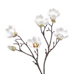 Ramura magnolia artificiala crem - 65 cm
