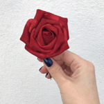 Set x9 capete trandafiri artificiali rosii - 7 cm
