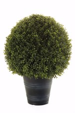 Sfera buxus artificial Ø 50cm UV in ghiveci Boxwood - 68 cm