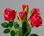 Trandafiri artificiali fuchsia - 37 cm