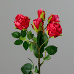 Trandafiri artificiali fuchsia - 37 cm