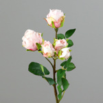 Trandafiri artificiali roz-crem - 37 cm