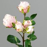 Trandafiri artificiali roz-crem - 37 cm
