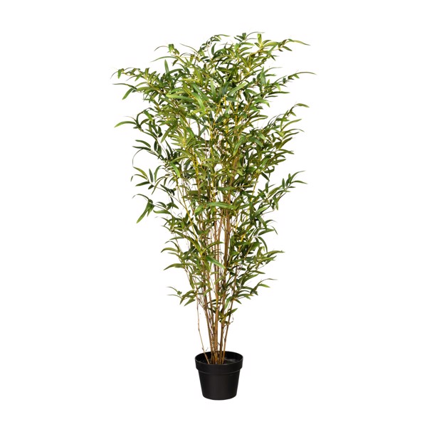 Bambus artificial decorativ cu trunchi natural - 120 cm