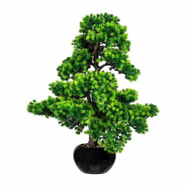 Bonsai artificial Larch x15 in ghiveci ceramic - 70 cm