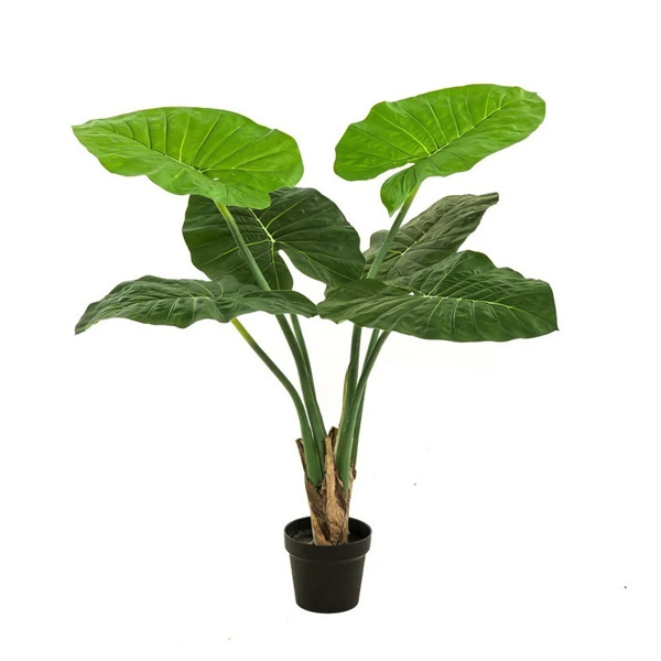 Copac artificial Alocasia cu 6 frunze - 90 cm