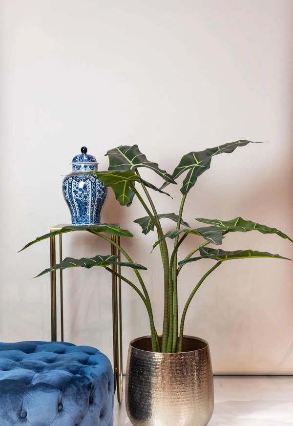 Copac artificial Alocasia frydek cu 9 frunze - 120 cm