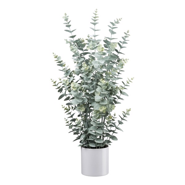 Eucalipt artificial verde pudrat in ghiveci - 95 cm